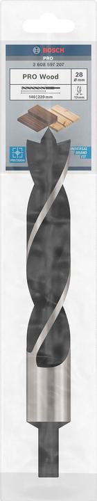Produktbild Bosch Professional Zubehör PRO Wood Holzspiralbohrer, 28 x 160 x 220 mm (13 mm)