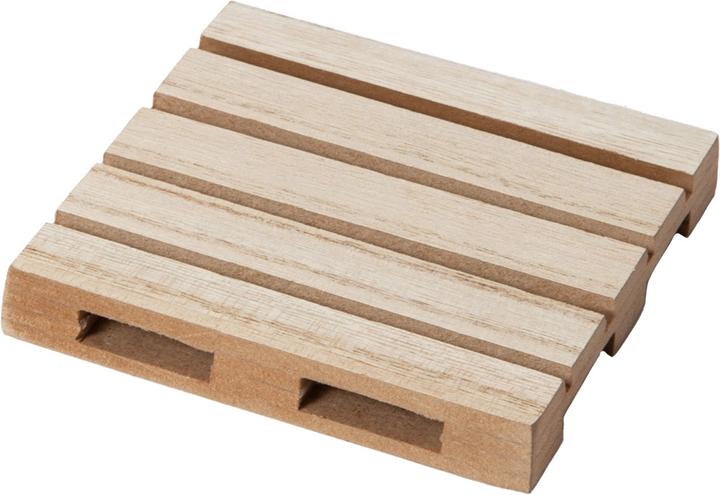 Produktbild Out of the blue Naturfarbene Holz-Untersetzer in Paletten-Form, 4 Stück, ca. 10 x 4cm