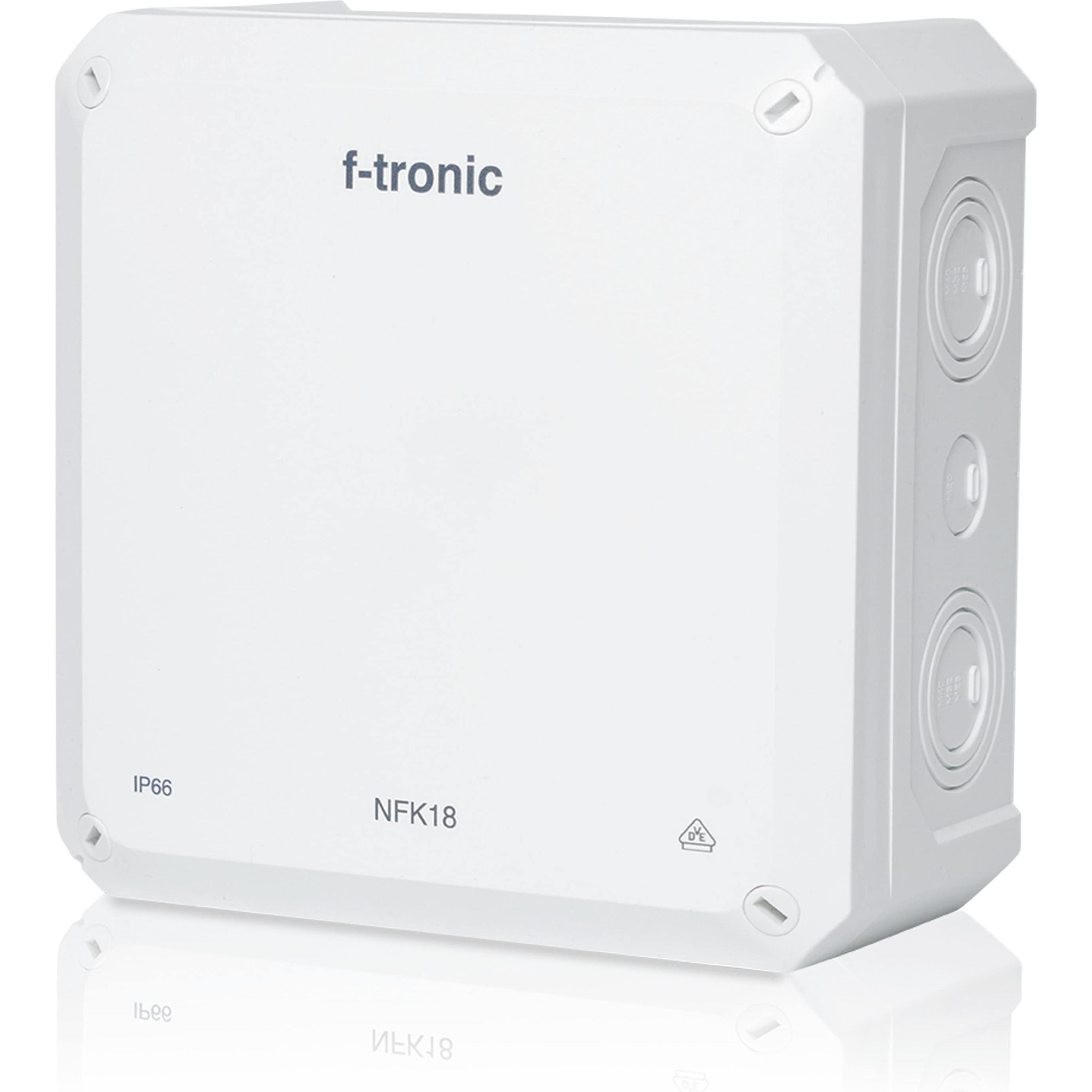 Thumbnail - F-Tronic, Abzweigdose, 7340201 NEPTUN Abzweigdose Aufputz IP66 Abzweigkasten 180mm weiss