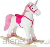 Immagine prodotto Lean Toys Cavallo da passeggio Unicorno Bianco Suoni Movimenti Muso Coda 74 cm