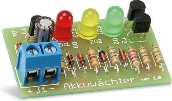 Produktbild Pollin Electronic Bausatz 3-Kanal-Akkuwächter 12 V-