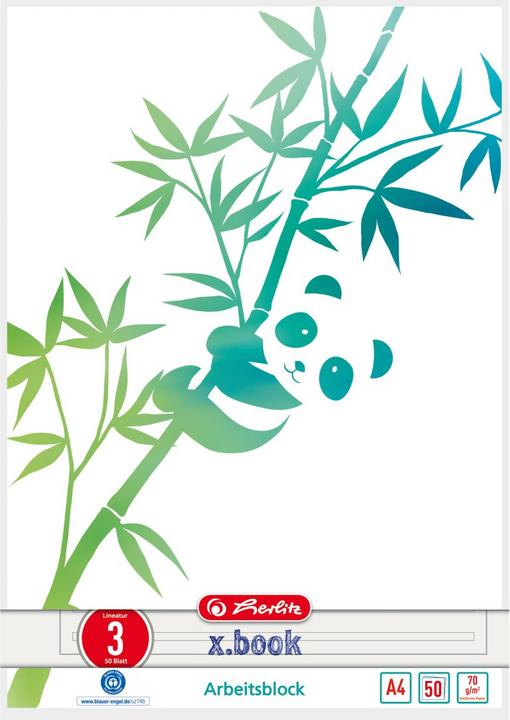Produktbild Herlitz GREENline Notizbuch 50 Blätter (A4, Liniert, Weicher Einband)