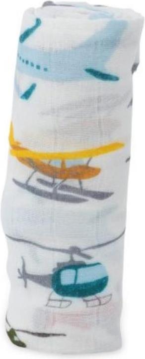 Produktbild little unicorn Deluxe Muslin Swaddle Single - Air Show (120 cm, 120 cm)