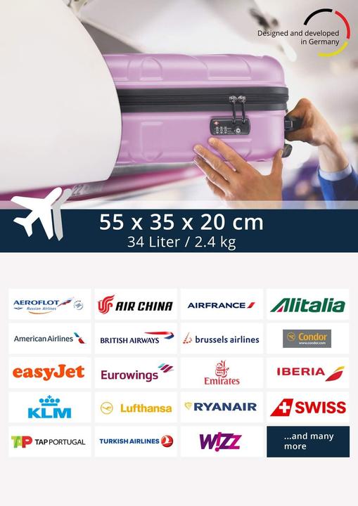 Image du produit Suitline Handgepäck Hartschalen-Koffer (34 l)
