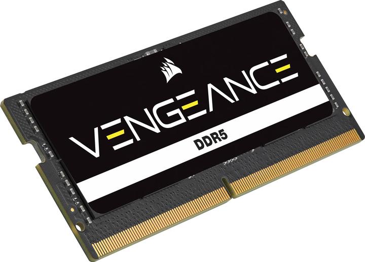 Produktbild Corsair DDR5, 5600MT/s 64GB 2x32GB SODIMM, Unbuffered, 48-48-48-90, Black PCB, Std PMIC, 1.1V, VENGEANCE DDR (2 x 32GB, 5600 MHz, DDR5-RAM, SO-DIMM)