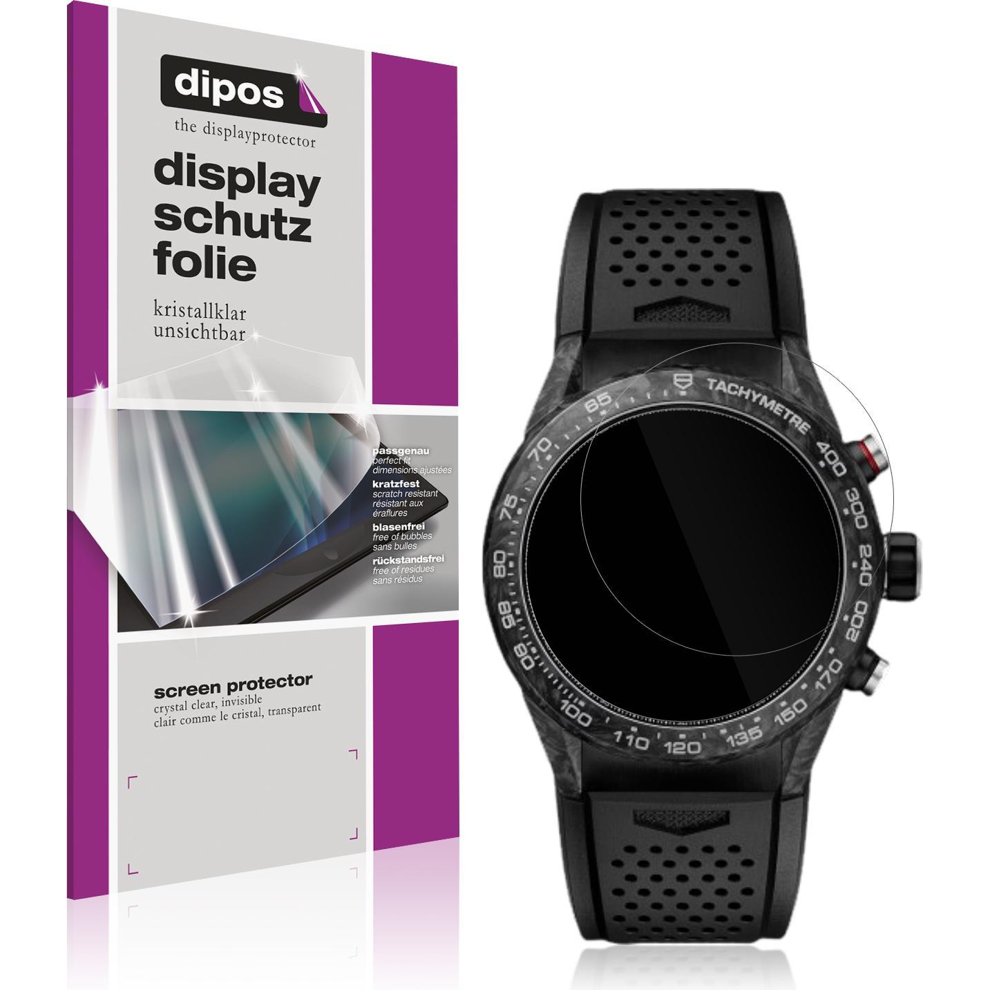 Dipos Schutzfolie Klar für Tag Heuer Carrera 45mm, Smartwatch Schutzfolie, Transparent