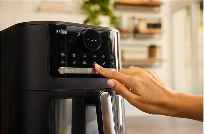 Actual product image Braun Air fryer HF5075 PFAS FREE, black, 2000 W, 6 l