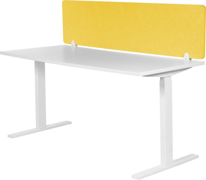 Actual product image Beliani Desk divider mustard yellow 130 x 40 cm WALLY (130 x 40 cm)