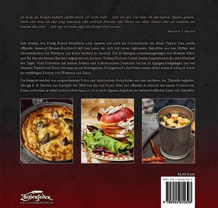 Actual product image Rezepte aus Westeros und Essos (German, Chelsea Monroe-Cassel, 2024)