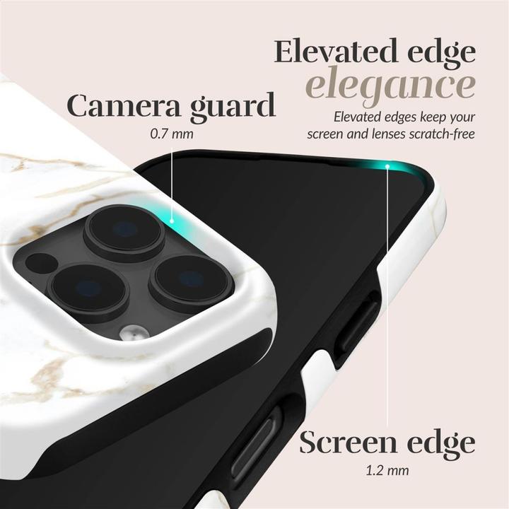 Produktbild Mio Back panel cover White Marble Magsafe Compatible for iPhone 17 Pro Max (Apple iPhone 17 Pro Max)