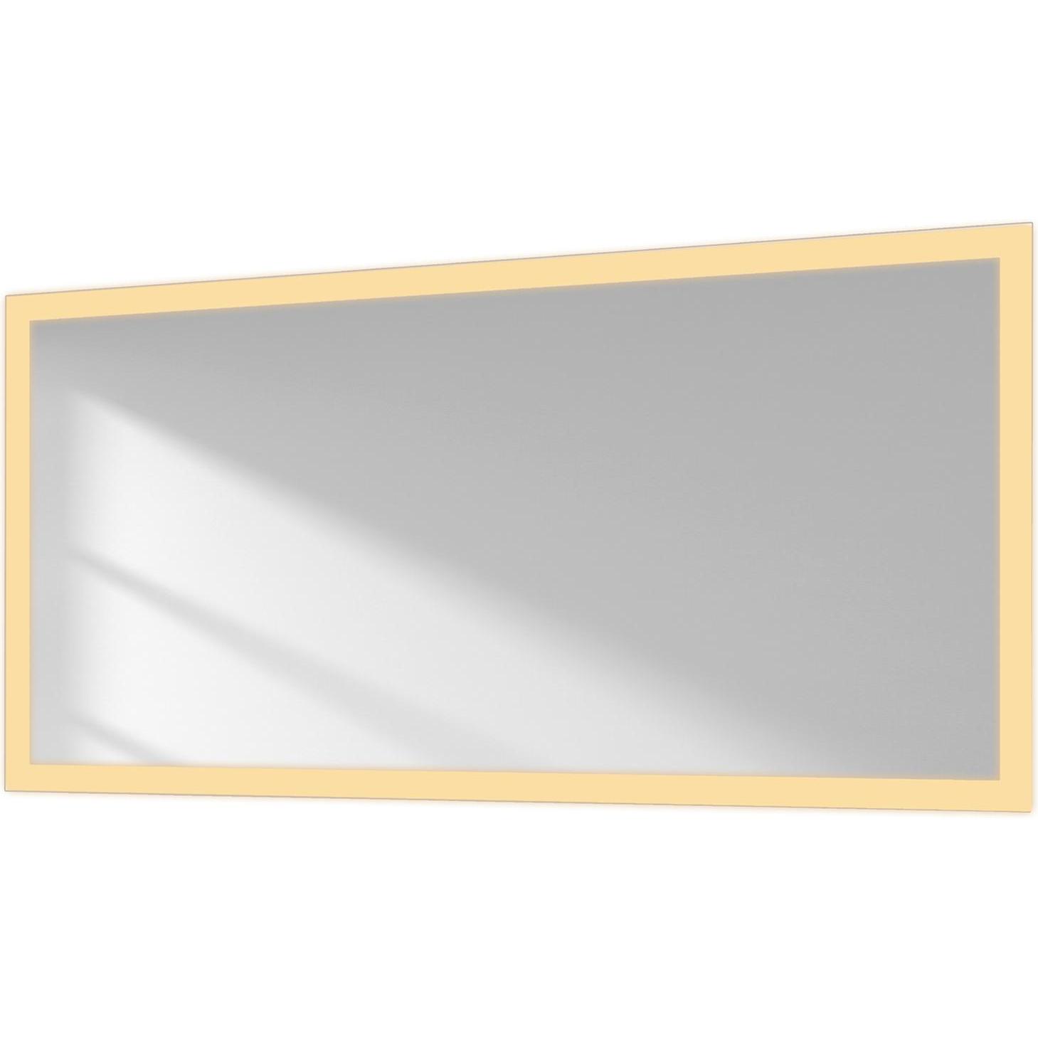 Emke, Spiegelschrank, Badspiegel mit Beleuchtung 120*60cm, Warmweiss3000K, Dimmbar, Wand Schalter