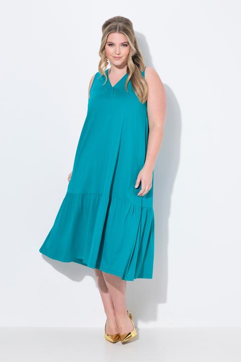 Produktbild Miamoda Midikleid, A-Linie, Cupromix-Jersey, Saumvolant (54)