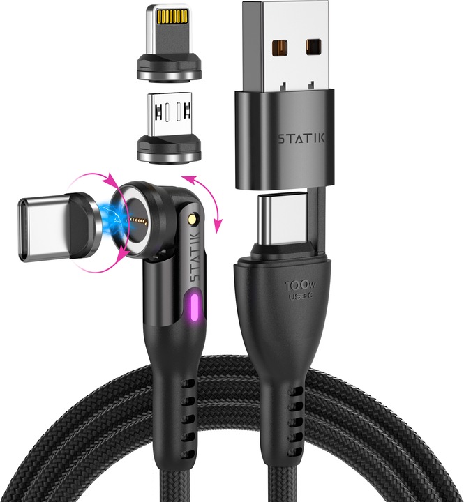 Statik USB Typ C, USB Typ A – USB Typ C, Micro USB B, Lightning (3 m, USB 3.1)