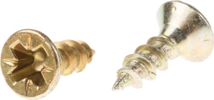 Image du produit RS PRO 3.5X12 POZI CSK VIS À BOIS ZINC & JAUNE