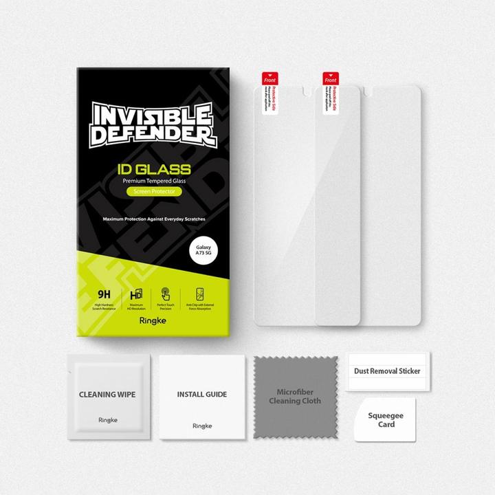 Immagine prodotto Ringke Protezione dello schermo Invisible Defender ID Glass 2.5D 0.33mm per Samsung Galaxy A73 5G (1 Pezzo/i, Samsung Galaxy A73 5G)