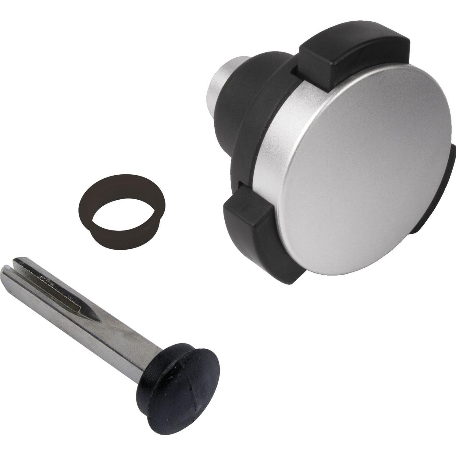 Locinox, Türgriff + Fenstergriff, Türknopfdrücker KIDLOC 2,59/54,6/41 mm, VK 8x60 mm,Edelstahl/Poly. (Türknopf)