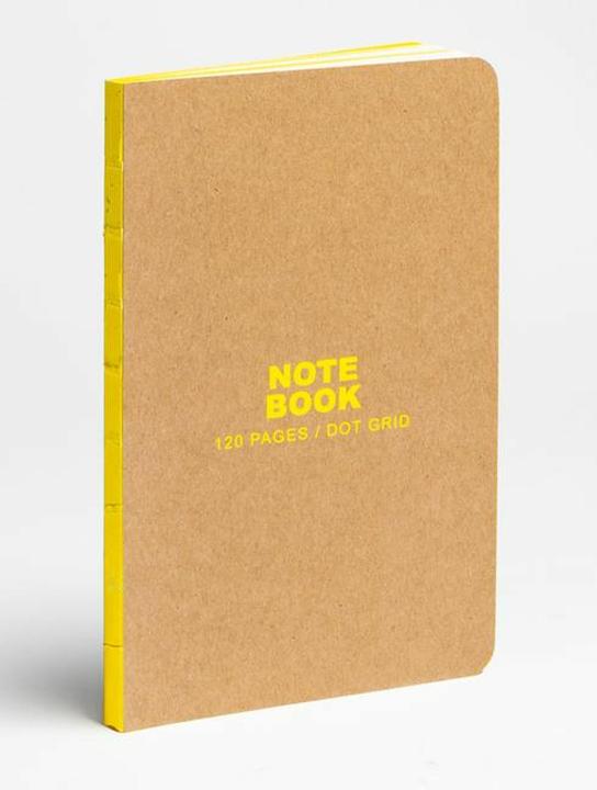 Image du produit Petit Bullet Journal Kraft et Jaune (Pointillés, Couverture rigide)