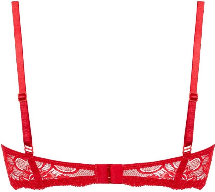 Image du produit Christine Le Duc Soutien-gorge à quart de bonnets en dentelle Marzia - Rouge (XXL, Une unité par pack)
