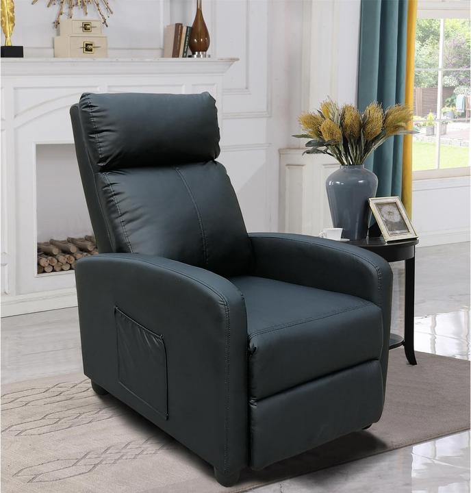 Produktbild HTI-Living Relaxsessel Corrado Kunstleder Schwarz