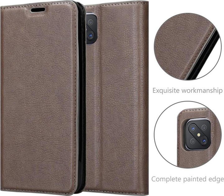 Actual product image Cadorabo Book Invisible Magnet Cover (Oppo A92s)