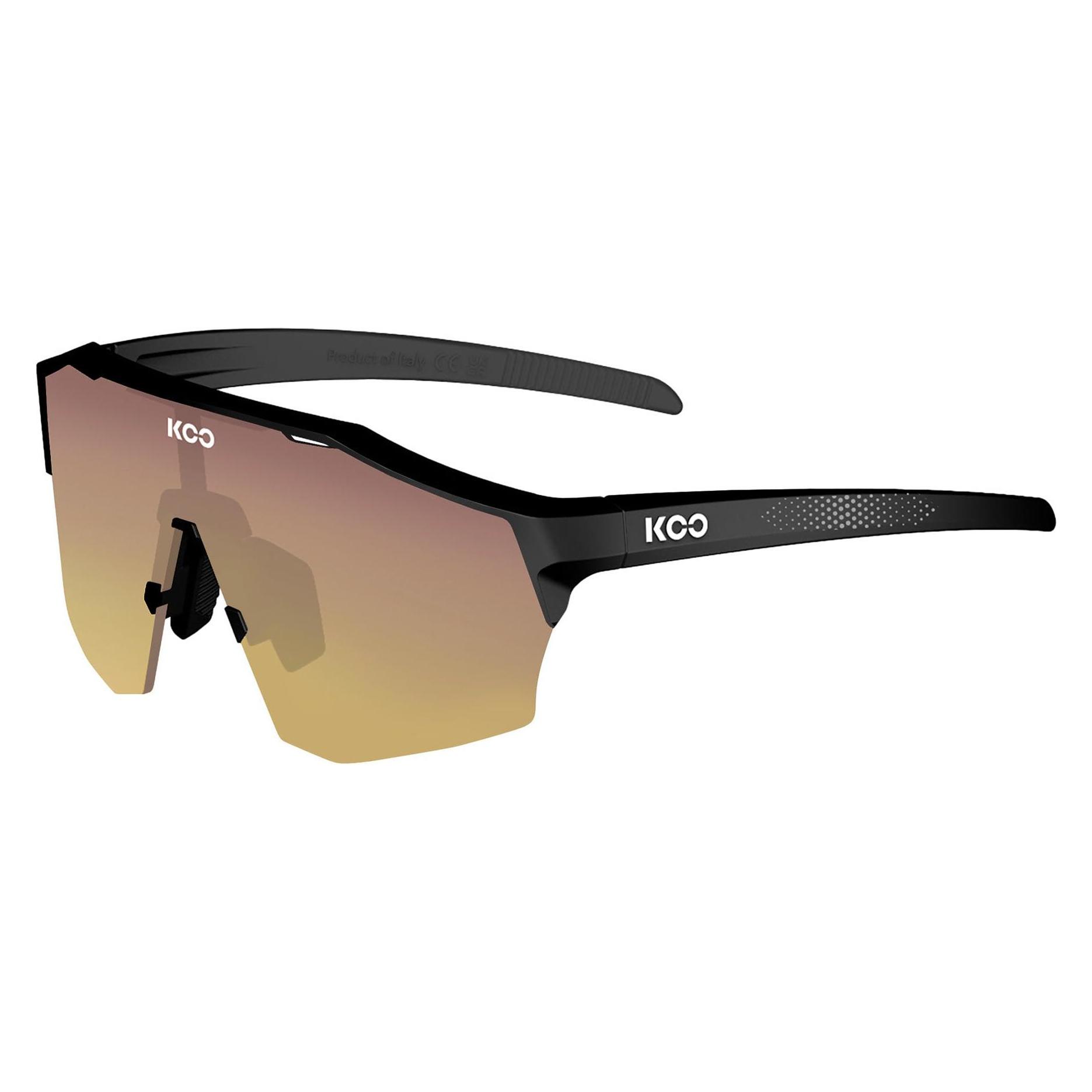 Koo, Unisex, Sportbrille, Alibi (Black, Gold), Schwarz