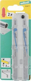 Produktbild wolfcraft 2 Stichsägeblätter HSS L=130mm T-Schaft
