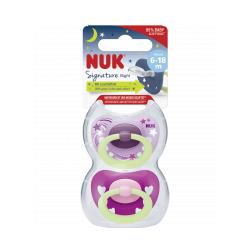 Thumbnail - 6x MGA, Nuggi, NUK Signature Night Silikon-Schnuller 6-18m 101762 (2 x)