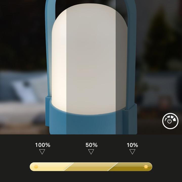 Image du produit Briloner ASA Akku LED Tischleuchte - Touchdimmer - Blau