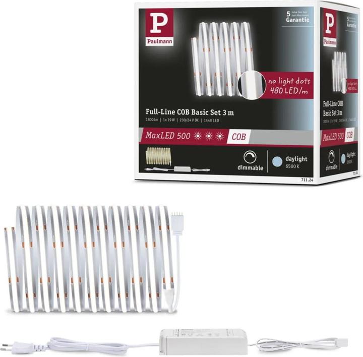 Actual product image Paulmann MaxLED 500 Full-Line COB Stripe Set (Daylight, 300 cm, Indoor)