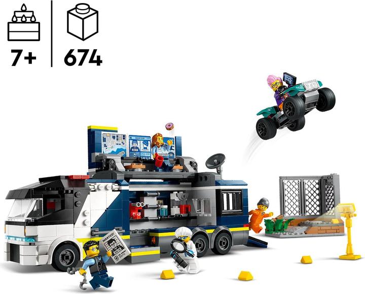Immagine prodotto LEGO 60418 Camion della polizia con laboratorio (60418, LEGO City)