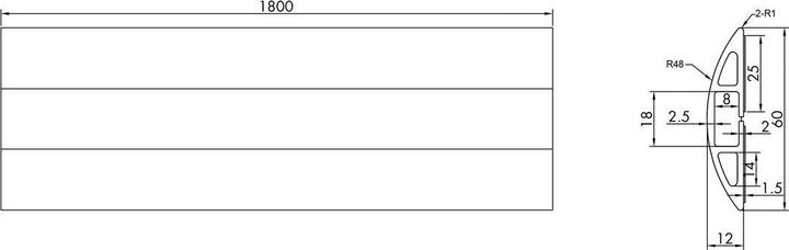 Image du produit Roline Kabelkanal (Conduit, 180 cm)