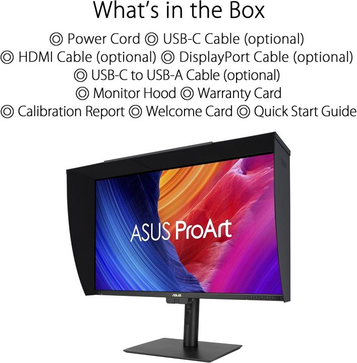 Actual product image ASUS ProArt PA32UCE (3840 x 2160 Pixels, 31.50")