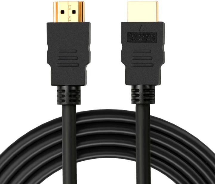 Image du produit SIGN Câble HDMI vers HDMI 4K, 10m - Noir (10 m, HDMI, 2.1)