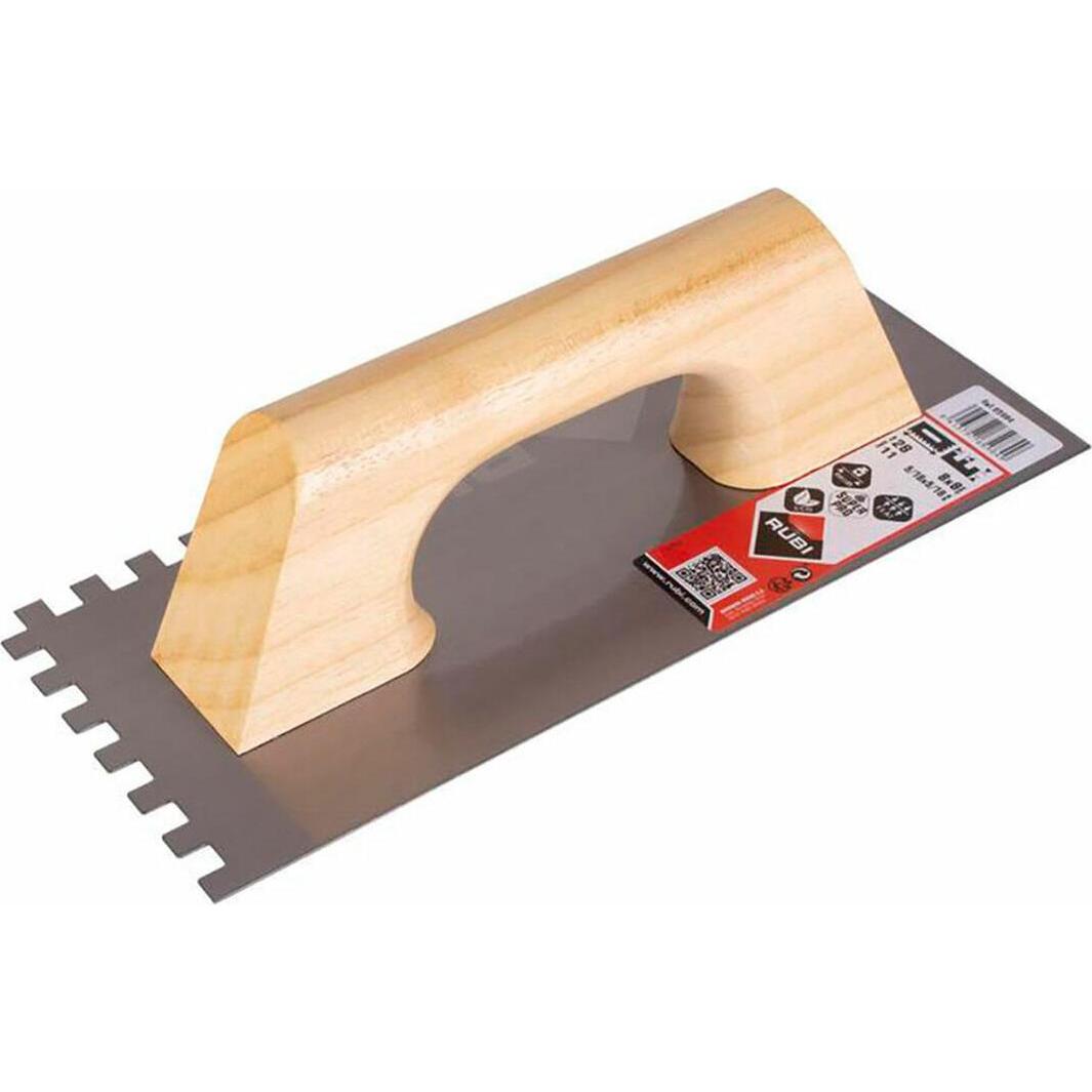 Rubi, Cazzuola + Spatola, Gezahnte Glättekelle (12 cm)