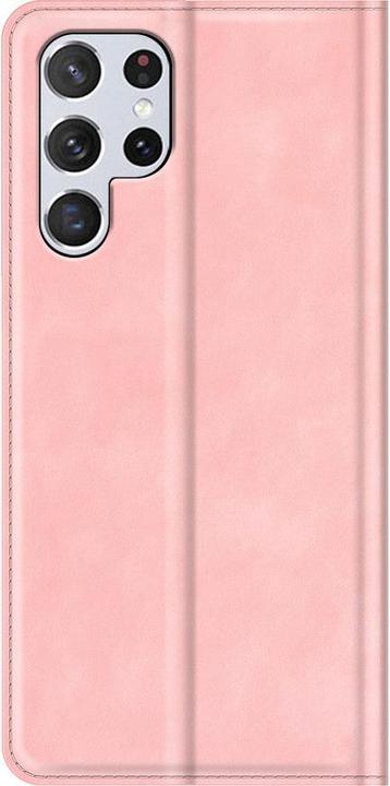 Immagine prodotto Cover-Discount Galaxy S22 Ultra - Silky Stand Flip Case Cover rosa (Samsung Galaxy S22 Ultra)