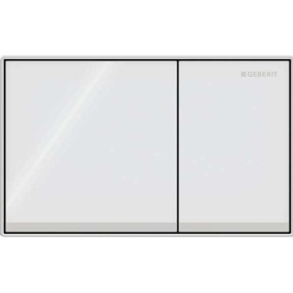 Geberit Bettigungsplatte Omega 60 Glas wei 115.081.SI.1 (115.081.SI.1)