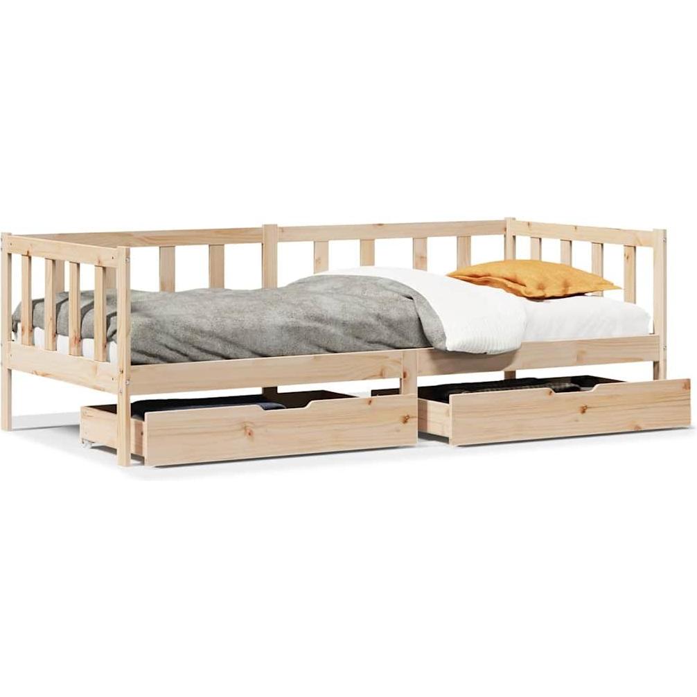 VidaXL, Bett, Tagesbett mit Schubladen (90 x 200 cm)
