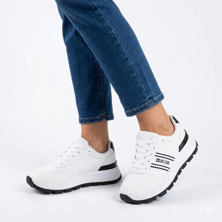 Image du produit Big Star Women's white platform sneakers TT274882 (37)