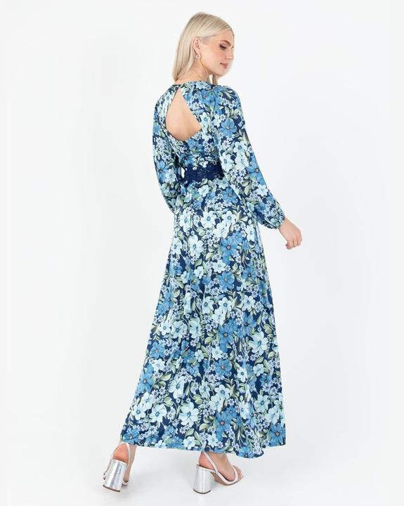 Produktbild Lovedrobe Maxikleid mit langen Ärmeln und Spitzendetail (48)