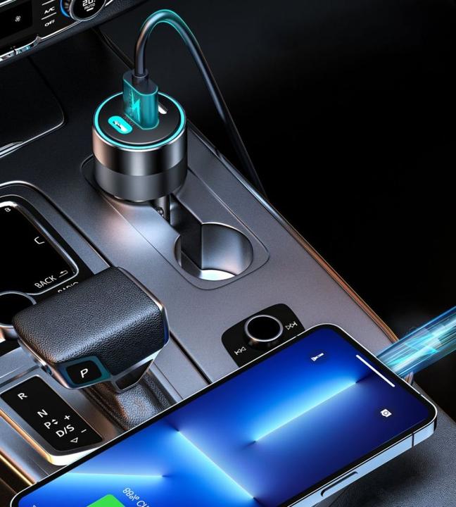 Actual product image Choetech TC0011 car charger 130W 2x USB C 1x USB A (black)