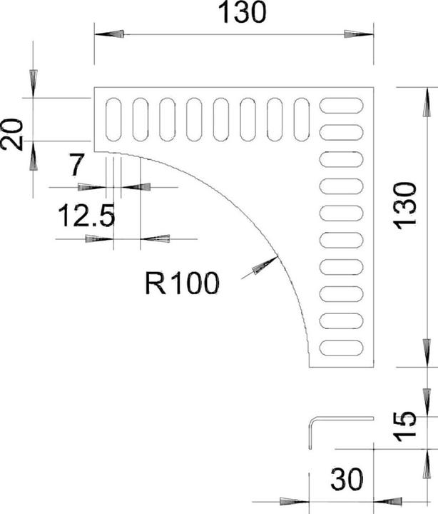 Actual product image OBO Bettermann T-adapter (Duct, 13 cm)