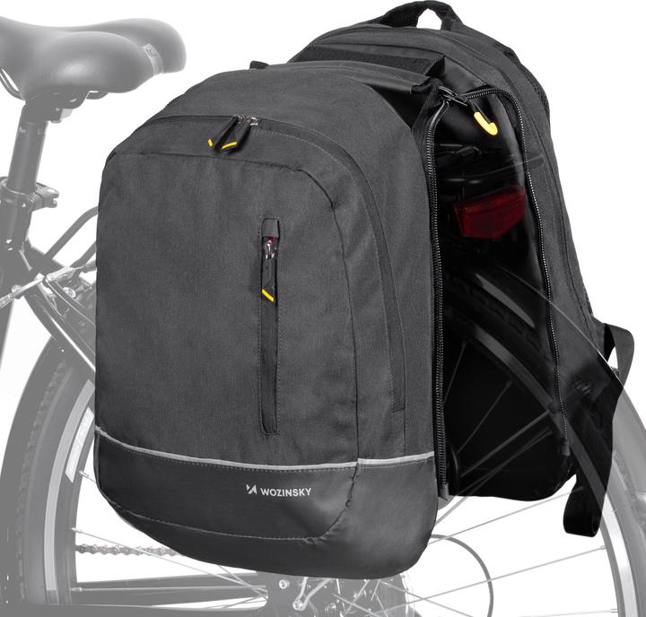 Produktbild Wozinsky Fahrradtasche Doppelrucksack 2in1 (30 l, Gepäckträgertasche)