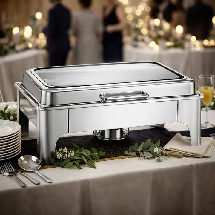 Actual product image Homeline Rechteck Chafing Dish 9L Edelstahl