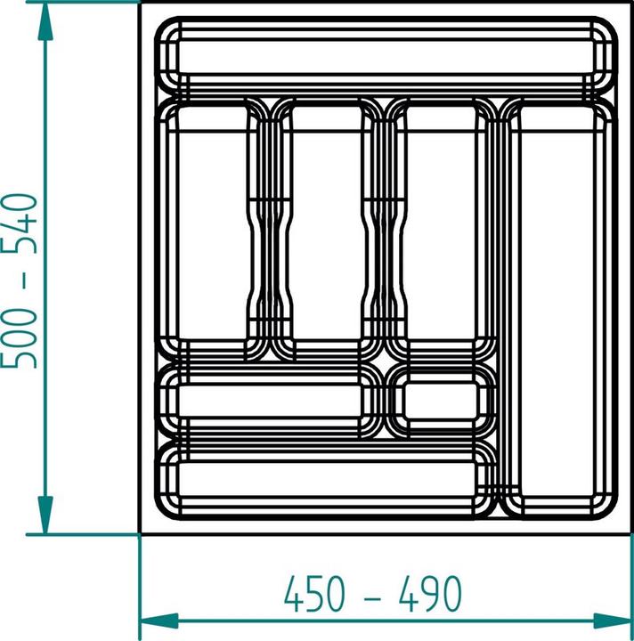 Image du produit Agoform Casiers pour couverts Standard