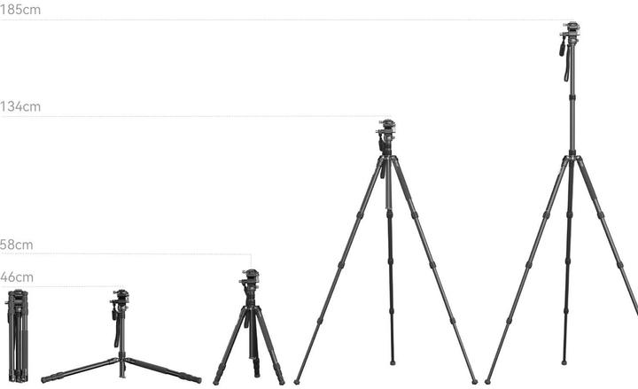 Produktbild SmallRig 4307 Video Tripod FreeBlazer CT195 (Metall, Kunststoff)