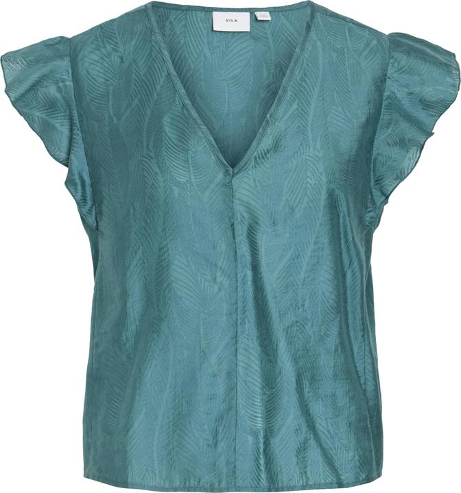Produktbild Vila Bluse mit kurzen Ärmeln und V-Ausschnitt (40, 42)