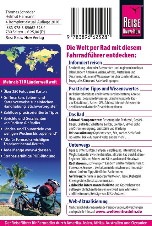 Produktbild Fahrrad-Weltführer (Deutsch, Thomas Schröder, 2016)