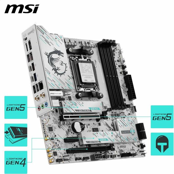 Produktbild MSI B850M GAMING PLUS WIFI (AMD B850, Micro ATX (mATX))