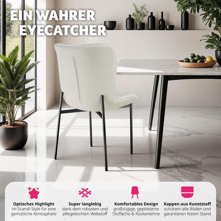 Immagine prodotto tectake Sedia imbottita Tessa