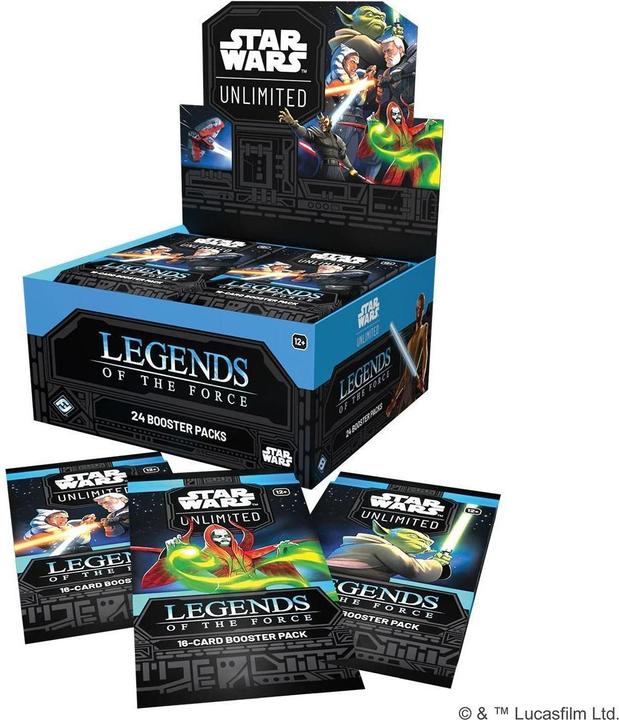 Image du produit FFG Star Wars: Unlimited - Legends of the Force - Booster Display -E- (Anglais, Affichage du booster)